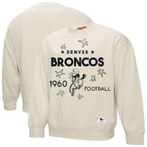 Denver Broncos Women's Plus Size Shooting Star Sweatshirt Cream - Mitchell & Ness