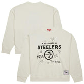 Pittsburgh Steelers Women's Plus Size Shooting Star Sweatshirt Cream - Mitchell & Ness