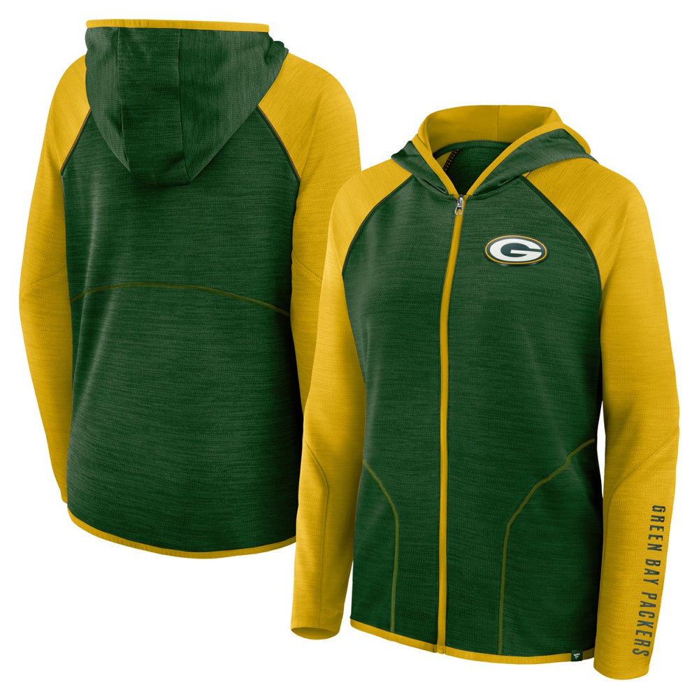 Green Bay Packers Women's Plus Size End Around Pass Full-Zip Hoodie Green - Fanatics
