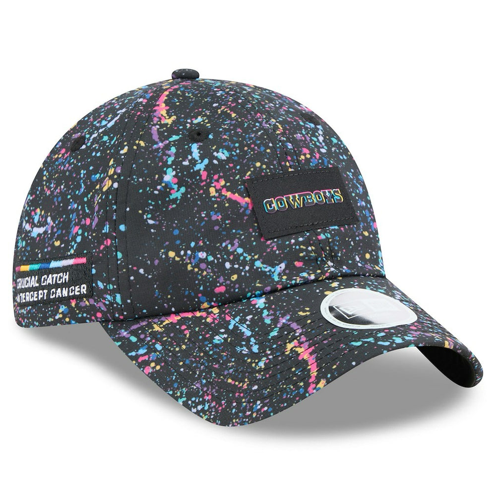 Dallas Cowboys New Era Women's 2025 NFL Crucial Catch Pony Tail Adjustable Hat Black - NFL