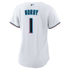 Connor Norby Miami Marlins Nike Women's Home Replica Jersey On Sale