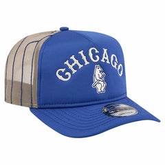 Chicago Cubs New Era Vintage Arched Foam Front 9FIFTY A-Frame Adjustable Trucker Hat discount