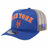 New York Mets New Era Vintage Arched Foam Front 9FIFTY A-Frame Adjustable Trucker Hat discount