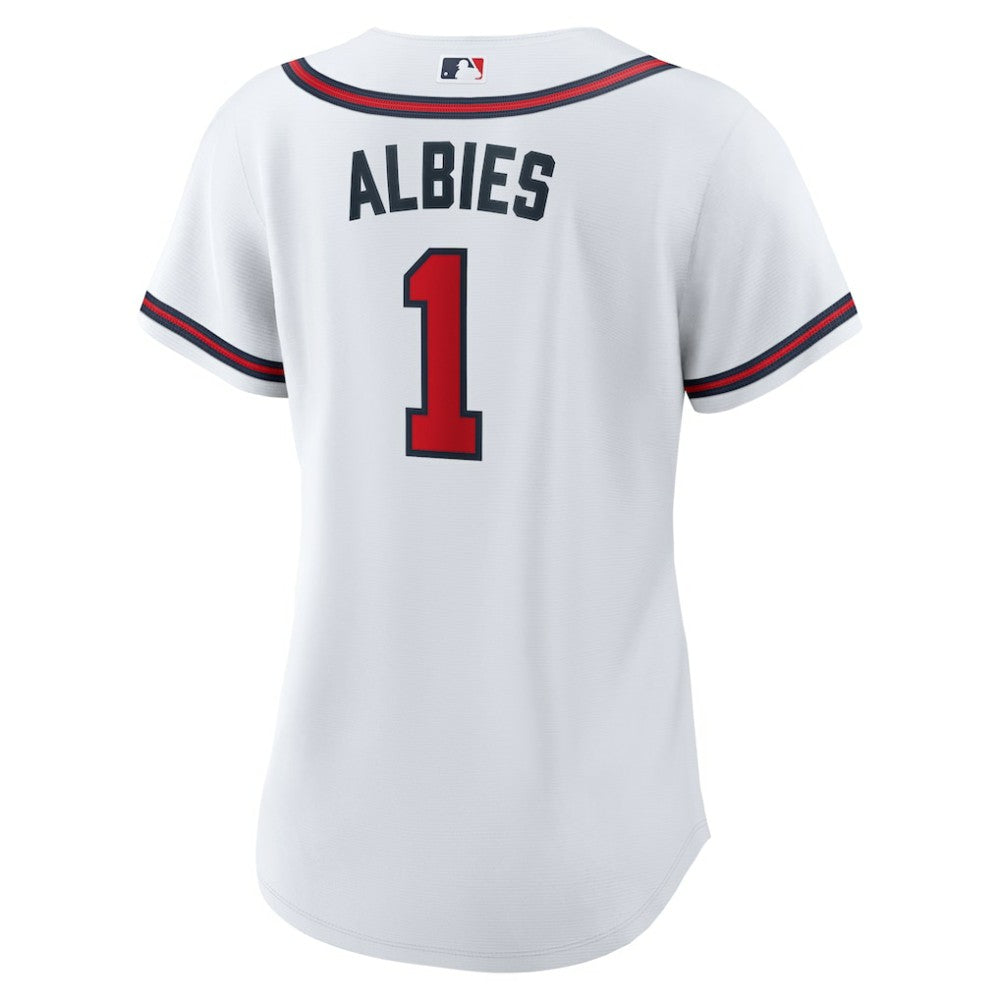 Ozzie Albies Atlanta Braves Nike Women's Home Replica Jersey - White | MLB Jerseys