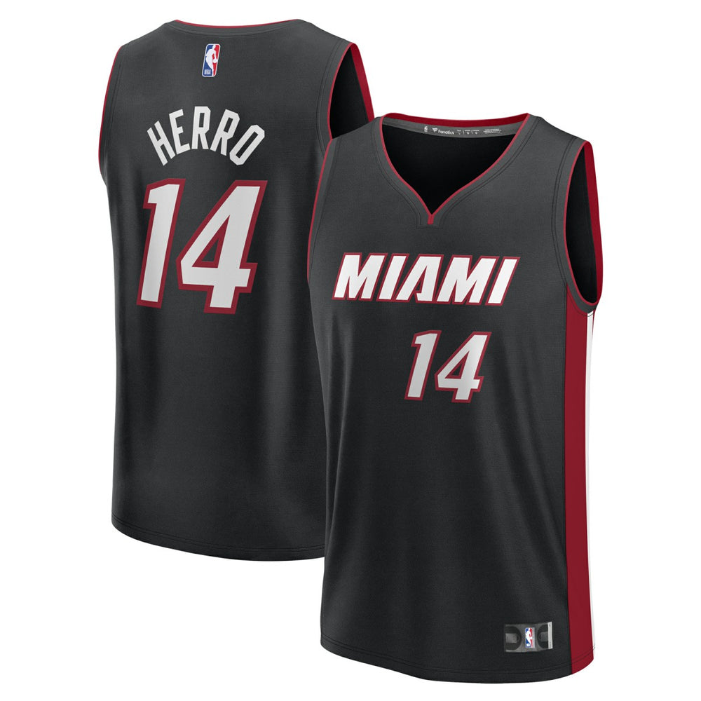 Fanatics - Tyler Herro Miami Heat Youth Fast Break Replica Player Jersey - Black - Icon Edition