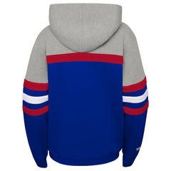Buffalo Bills Youth Throwback Head Coach Pullover Hoodie Royal - Mitchell & Ness