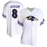 Lamar Jackson Baltimore Ravens Women's Plus Size Fashion Jersey White - Fanatics