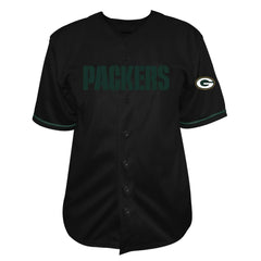 Jordan Love Green Bay Packers Big & Tall Baseball Button-Up Shirt Black - Fanatics