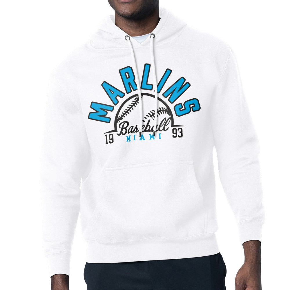 Miami Marlins Starter Half Ball Team Graphic Pullover Hoodie Lifestyle