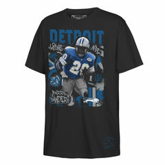Barry Sanders Detroit Lions Youth Star Player T-Shirt Black - Mitchell & Ness