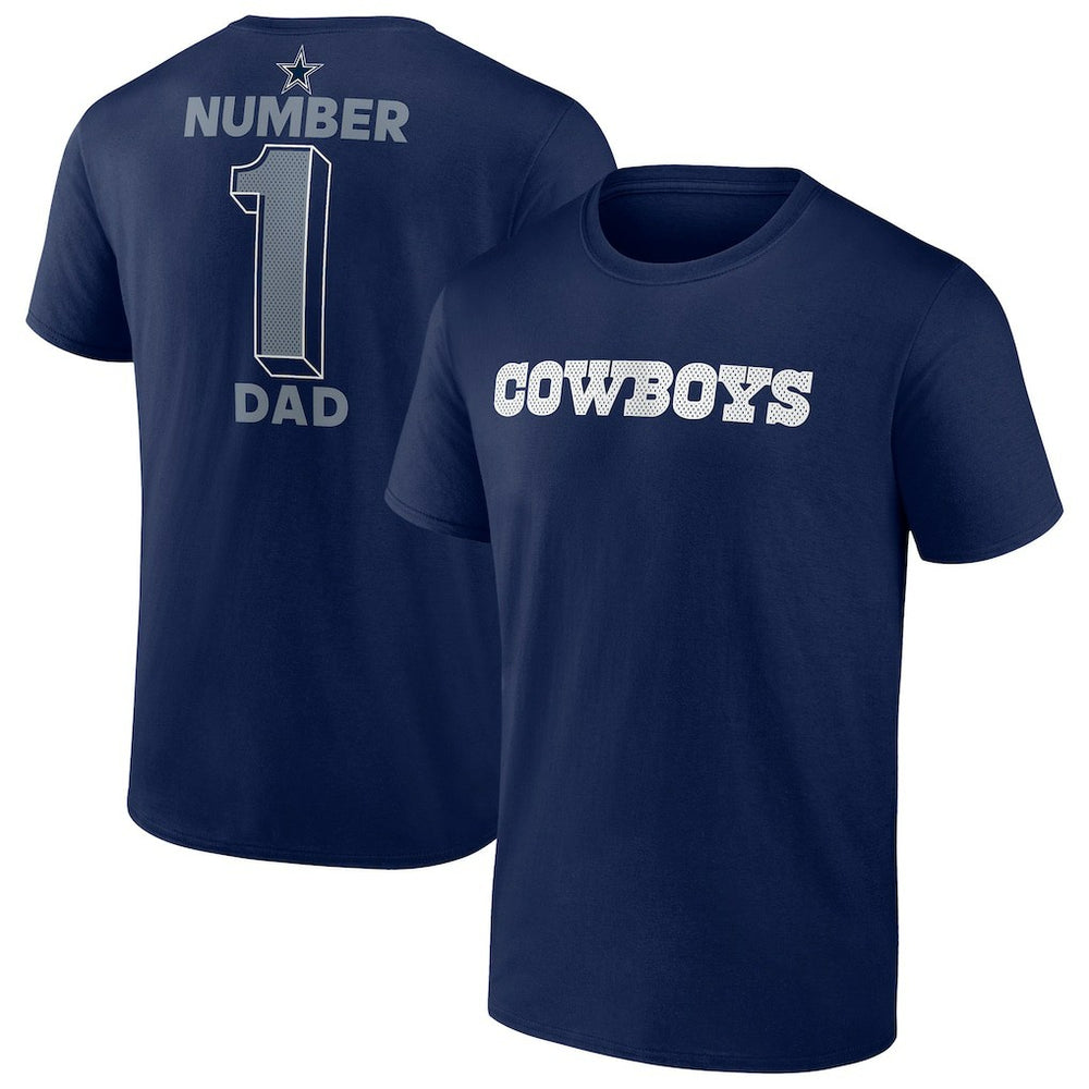 Dallas Cowboys Big & Tall Number One Dad T-Shirt Navy - Fanatics