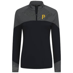 Pittsburgh Pirates Levelwear Women's Classic Stripes Insignia 2.0 Raglan Quarter-Zip Top Online