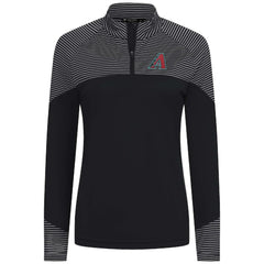 Arizona Diamondbacks Levelwear Women's Classic Stripes Insignia 2.0 Raglan Quarter-Zip Top Clearance