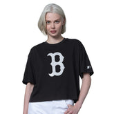 Boston Red Sox Starter Women's Holy Grail Boxy Cropped T-Shirt Near Me