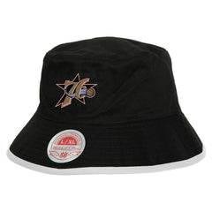 Mitchell & Ness - Philadelphia 76ers Flip It Reversible Bucket Hat - Black