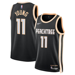 Nike - Trae Young Atlanta Hawks Unisex 2025/26 Swingman Jersey - Black - City Edition