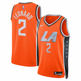 Nike - Kawhi Leonard LA Clippers Unisex 2025/26 Swingman Jersey - Orange - City Edition