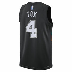 Nike - De'Aaron Fox San Antonio Spurs Unisex 2025/26 Swingman Jersey - Black - City Edition