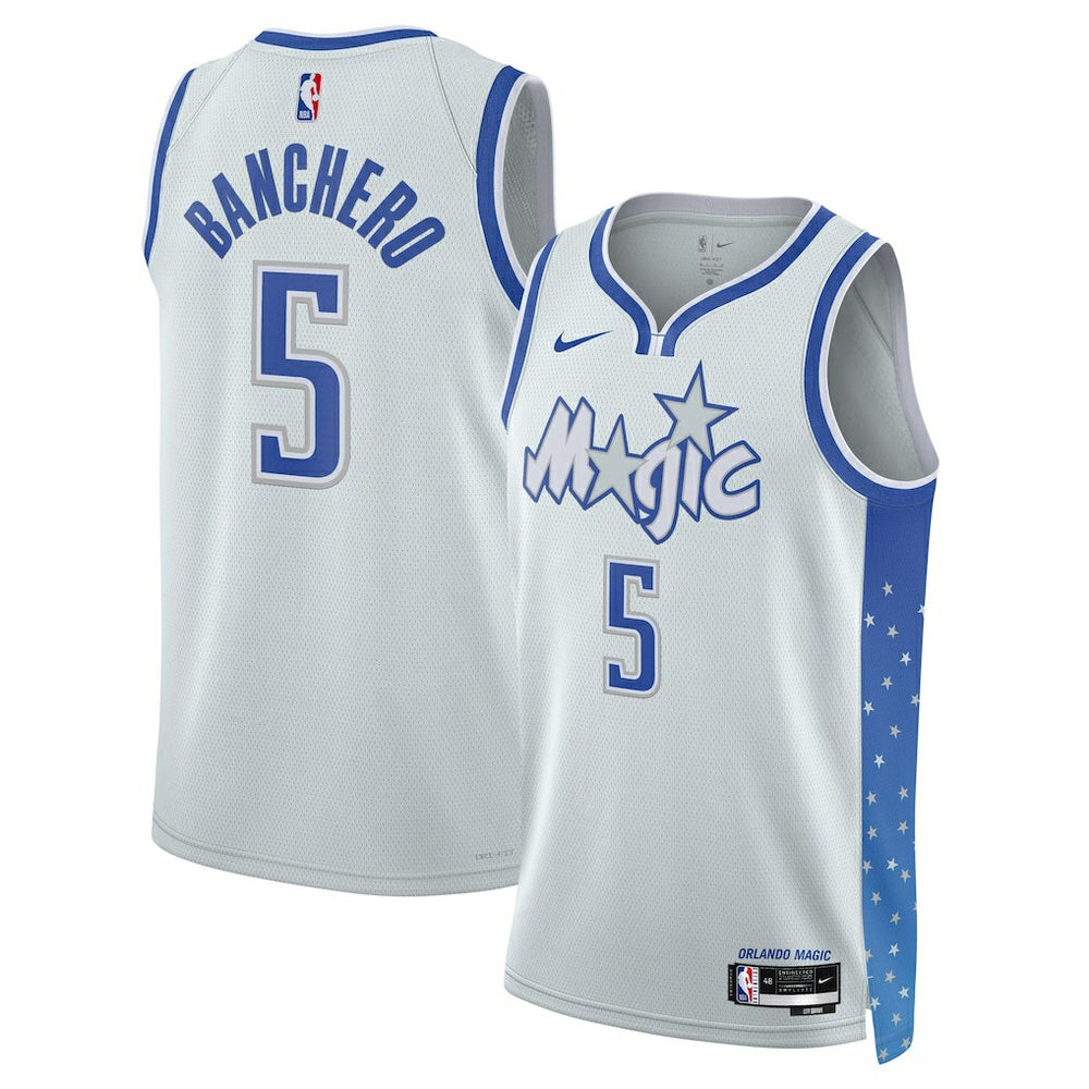 Nike - Paolo Banchero Orlando Magic Unisex 2025/26 Swingman Jersey - Silver - City Edition