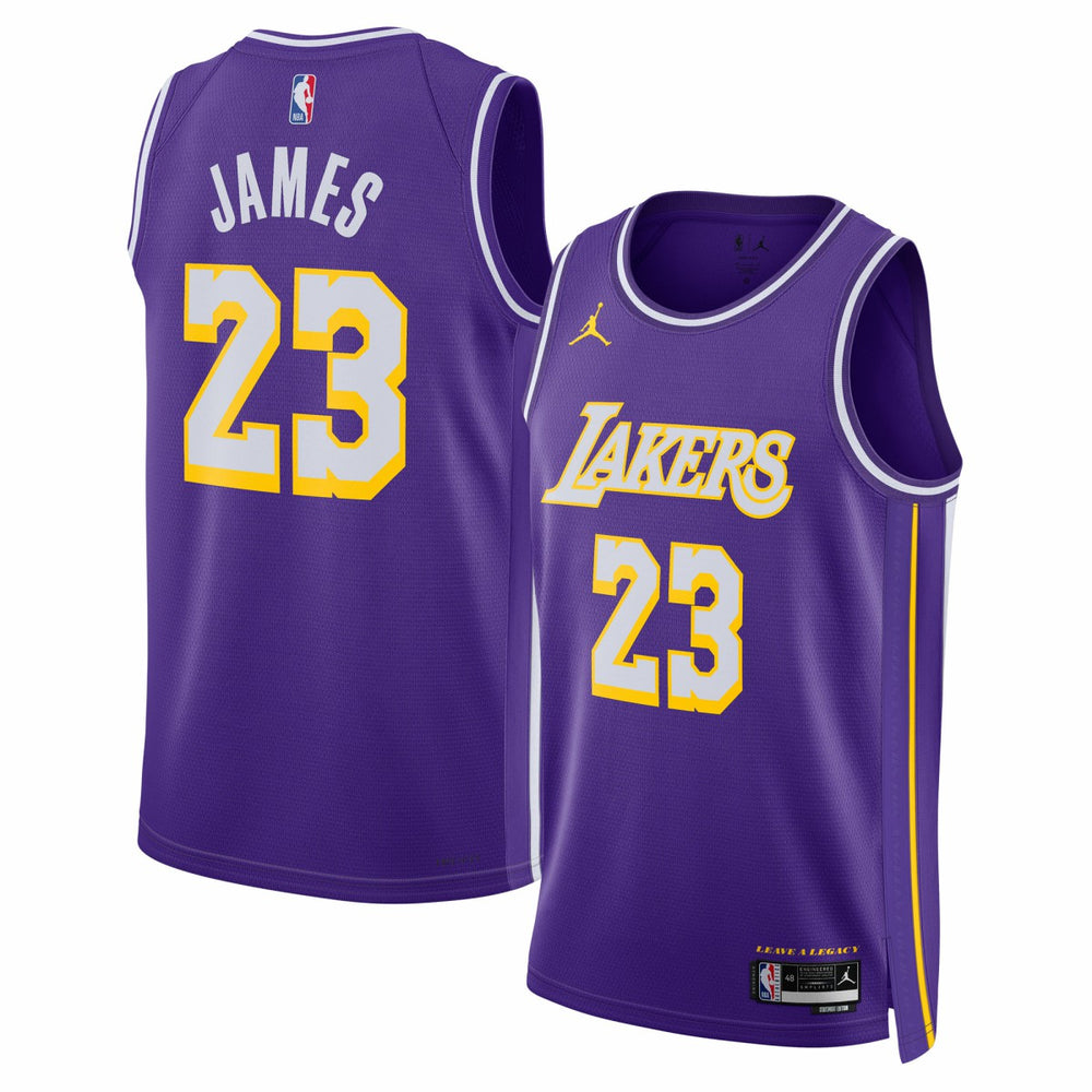 NBA - LeBron James Los Angeles Lakers Jordan Brand Unisex Swingman Jersey - Statement Edition - Purple