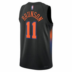 NBA - Jalen Brunson New York Knicks Jordan Brand Unisex Swingman Jersey - Statement Edition - Black