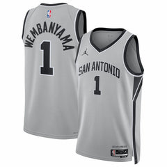 NBA - Victor Wembanyama San Antonio Spurs Jordan Brand Unisex Swingman Jersey - Statement Edition - Silver