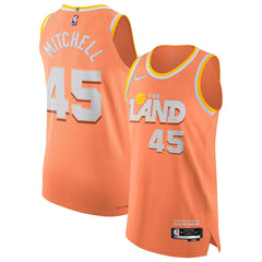 Nike - Donovan Mitchell Cleveland Cavaliers Unisex 2025/26 Authentic Jersey - City Editi- Orange