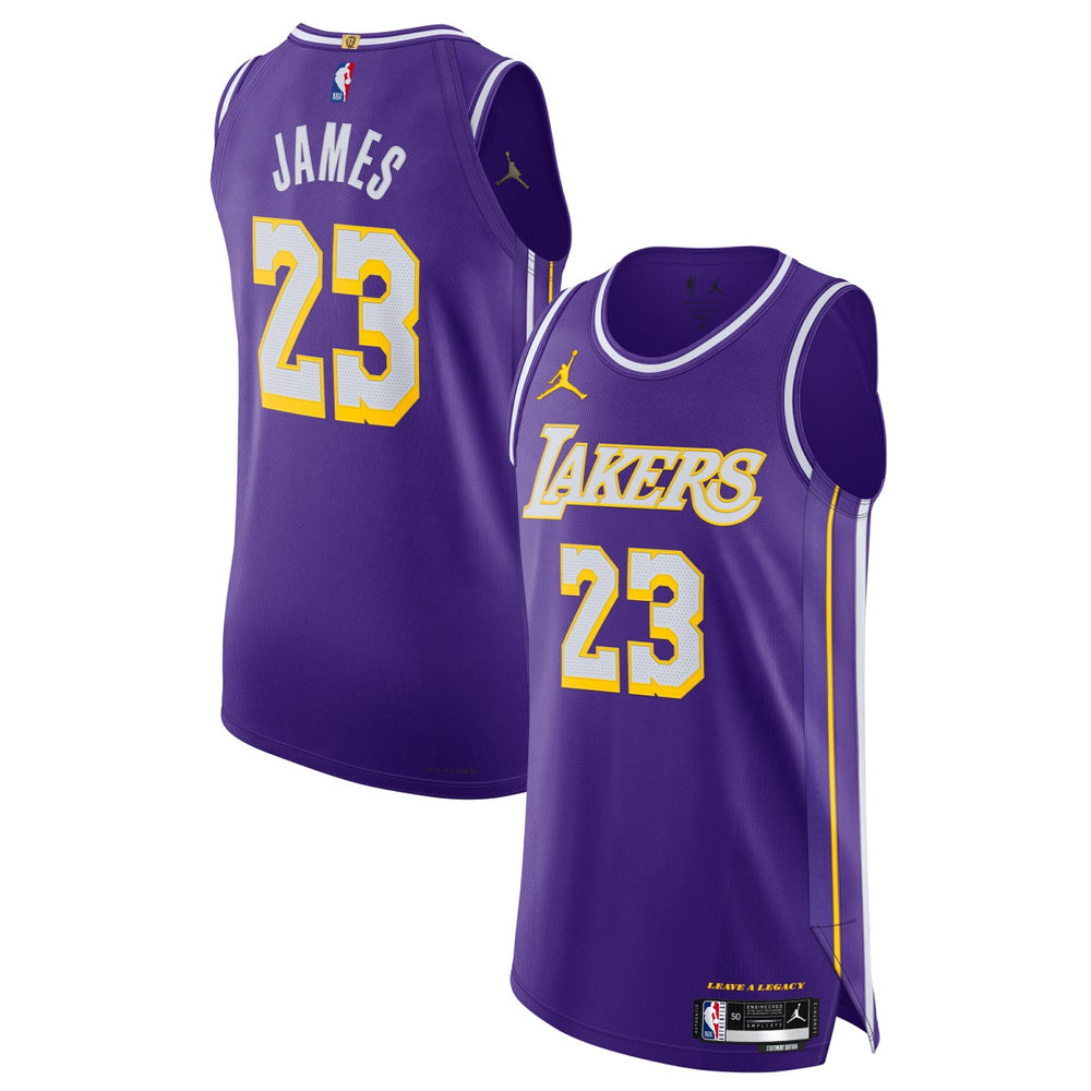 NBA - LeBron James Los Angeles Lakers Jordan Brand Unisex 2025/26 Authentic Jersey - Statement Edition - Purple