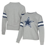 Dallas Cowboys Lauren James Women's Raglan Terry Sweatshirt Gray - NFL