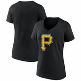 Pittsburgh Pirates Women's Logo V-Neck T-Shirt Sale