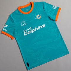 Miami Dolphins NFL Football x Football Fan Top Aqua - Fanatics