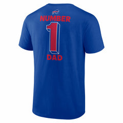 Buffalo Bills #1 Dad Jersey T-Shirt Royal - NFL