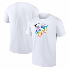 Chicago Bears Logo Pride T-Shirt White - NFL