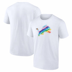 Detroit Lions Logo Pride T-Shirt White - NFL
