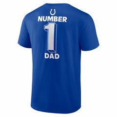 Indianapolis Colts #1 Dad Jersey T-Shirt Royal - NFL