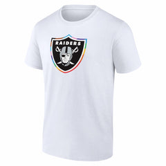 Las Vegas Raiders Logo Pride T-Shirt White - NFL