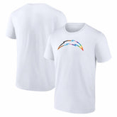 Los Angeles Chargers Logo Pride T-Shirt White - NFL