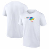 New England Patriots Logo Pride T-Shirt White - NFL