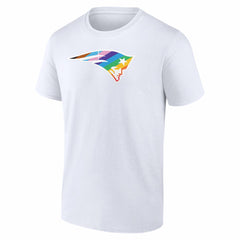 New England Patriots Logo Pride T-Shirt White - NFL