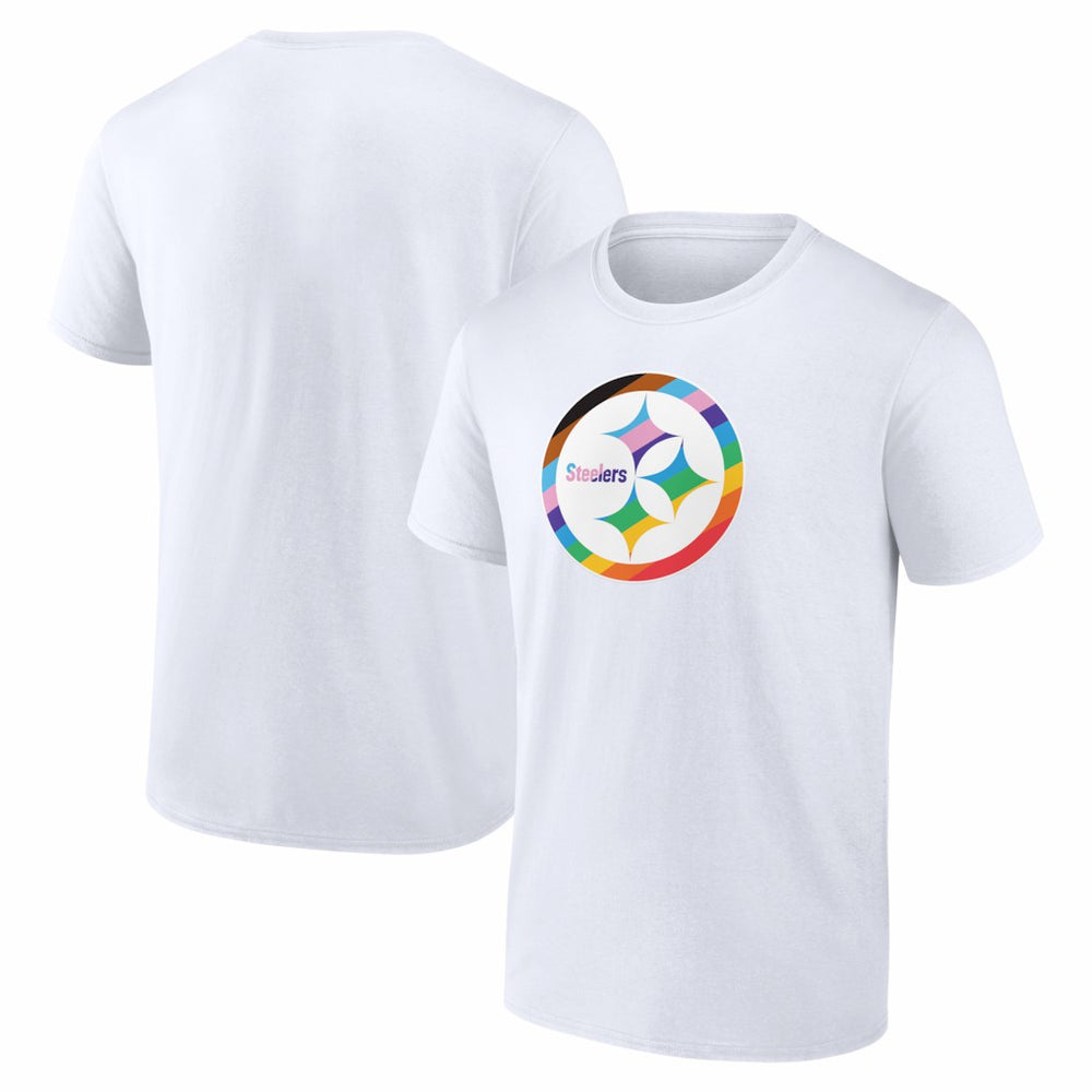 Pittsburgh Steelers Logo Pride T-Shirt White - NFL