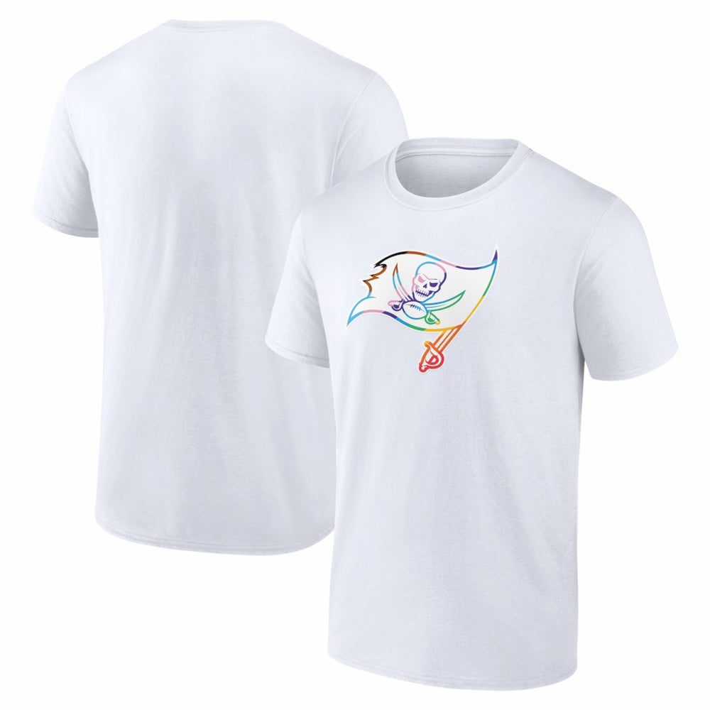 Tampa Bay Buccaneers Logo Pride T-Shirt White - NFL