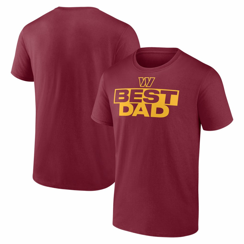 Washington Commanders Greatest Dad T-Shirt Burgundy - NFL