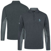 Seattle Mariners Levelwear Waffle Insignia 2.0 Quarter-Zip Pullover Lifestyle