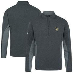 Milwaukee Brewers Levelwear Waffle Insignia 2.0 Quarter-Zip Pullover Lifestyle