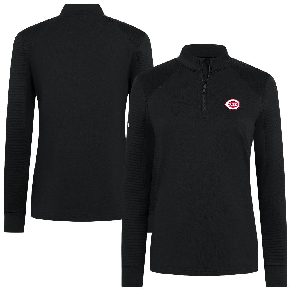 Cincinnati Reds Levelwear Women's Power Insignia 2.0 Quarter-Zip Pullover Top discount