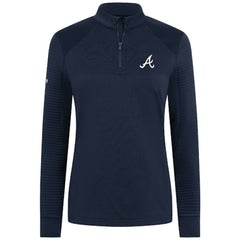 Atlanta Braves Levelwear Women's Power Insignia 2.0 Quarter-Zip Pullover Top Online