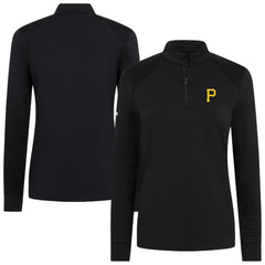 Pittsburgh Pirates Levelwear Women's Power Insignia 2.0 Quarter-Zip Pullover Top Online