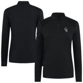 Colorado Rockies Levelwear Women's Power Insignia 2.0 Quarter-Zip Pullover Top for sale
