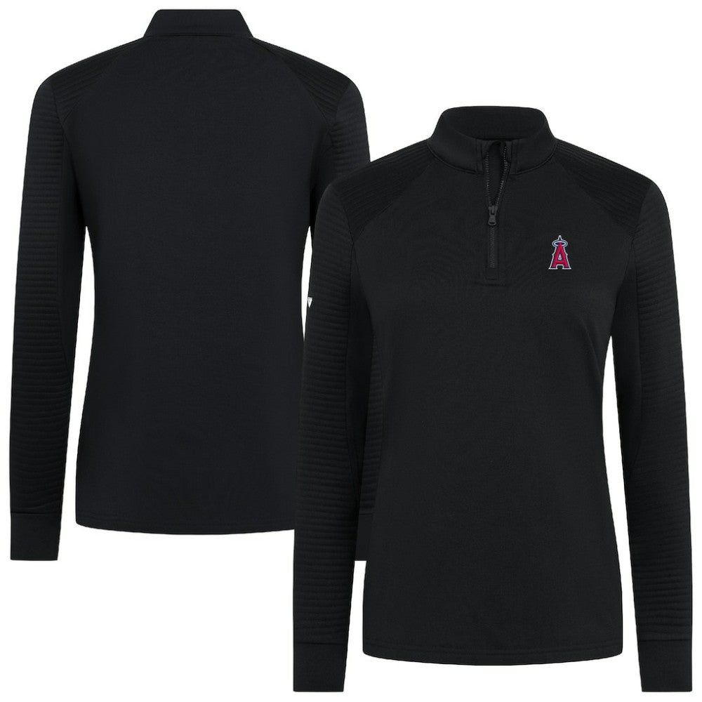 Los Angeles Angels Levelwear Women's Power Insignia 2.0 Quarter-Zip Pullover Top Clearance