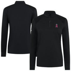 Los Angeles Angels Levelwear Women's Power Insignia 2.0 Quarter-Zip Pullover Top Clearance